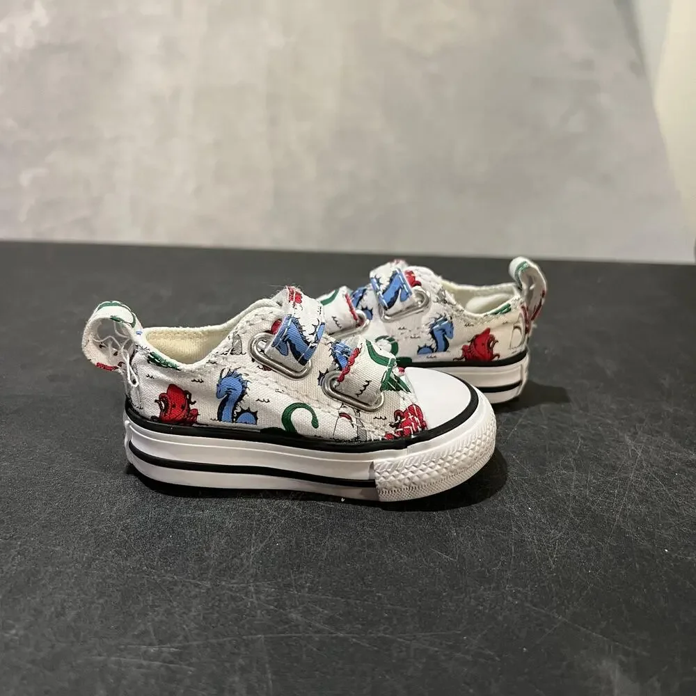 Converse Chuck Taylor All Star Shoes Toddler Size 2c White Sea Creature Print